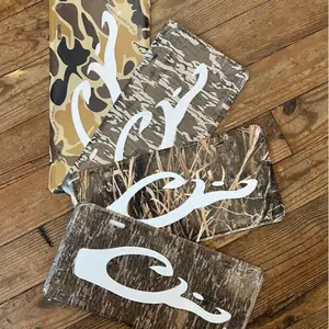 Camo Drake Logo License Plate Drake Waterfowl License Plate New Car Tag Metal Aluminum Hunter Camouflage, Gift for Dad, Gift for him, Vanity Plate