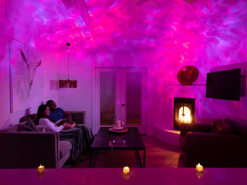 Sky Lite Evolve - Cloud Galaxy Projector Light with LED Nebula Lighting and Ocean Lamp, Wave lamp, WiFi App for Bedroom lights, Meditation, Relaxation, Gaming Room, Home Theater, and Bedroom Night Light Gift (Nebula Cloud Only)