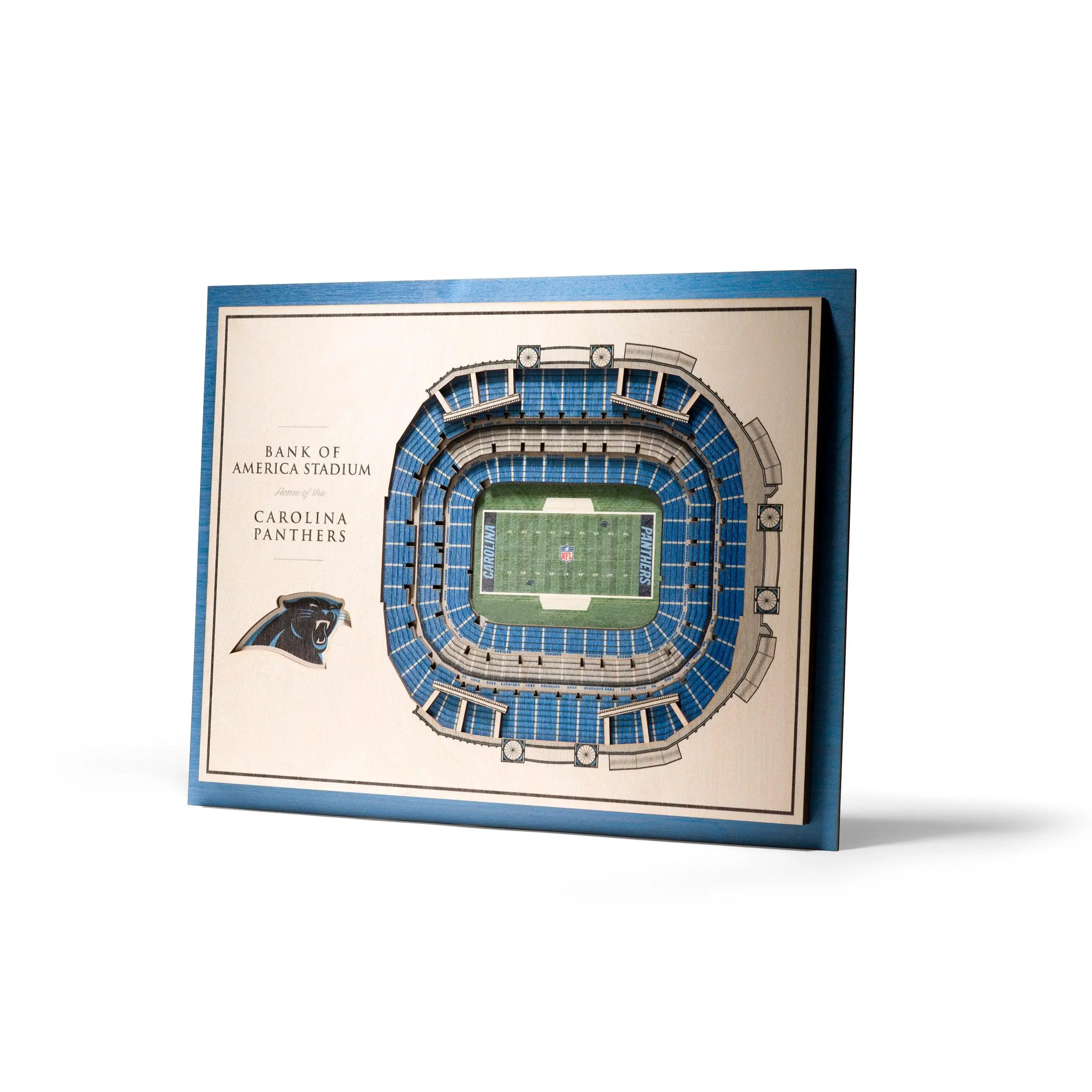 Carolina Panthers 5 Layer 3D Stadiumview Wall Art