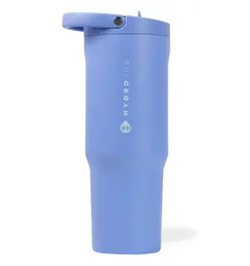 Stainless Steel Tumbler with Straw, Vacuum Insulated, 32oz Leakproof Water Bottle, Ergonomic Design, Reusable, Dishwasher Safe, Rubber Base, Durable for Gym or Outdoors