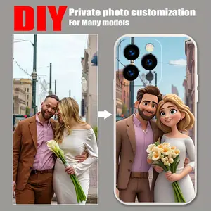 Custom Photo Phone Case – Please Send Image After Purchase.Photo to Anime DIY Transparent Phone Case, compatible with iPhone 11/12/13/14/15/16/17 series (including Pro/Plus/Max/Air/mini/16e).
