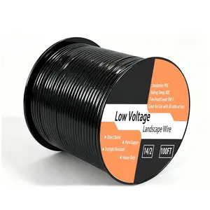 14/2 Low  Landscape Wire, 14 Gauge Wire 2 Conductor 100 , for Low , Outdoor Direct Burial Electrical Wire