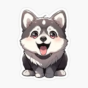 Cute Baby Husky 2” Decorative Sticker