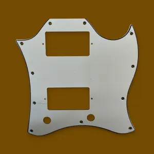 New Gibson SG Standard Electric Guitar Aged White 3 Ply Replacement Scratch Plate Pickguard