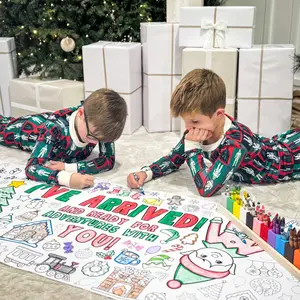 Magical Elf Arrival Day Giant Coloring Banner - 6' of Kids Creative Fun for an Amazing and Grand Elf Welcome Back