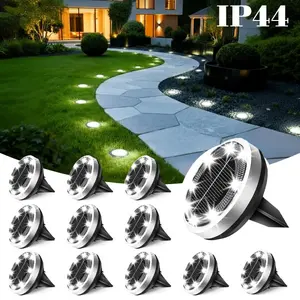 Underground Waterproof Solar Mini Light Outdoor Garden Walkway Driveway Backyard Decor Cool White & Warm White Lighting