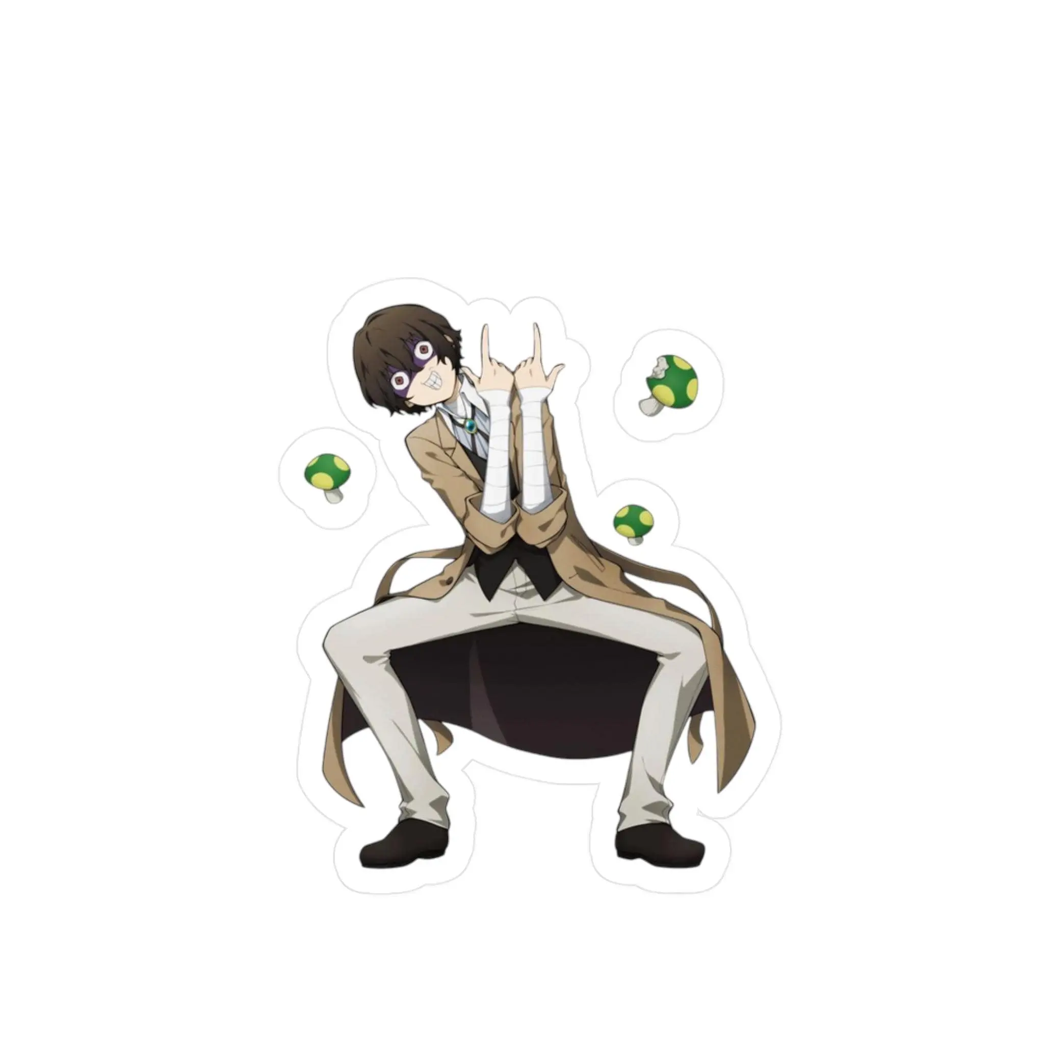 Bungo Stray Dogs Dazai Anime Design Fun Stickers for DIY Scrapbooking & Stamping