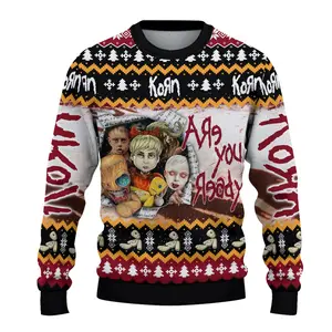 K0rn Ugly Christmas Sweater, Nu-Mental Band Xmas Gifts