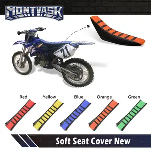 CROSSDESIGN Red Rubber Gripper Soft Seat Cover Orange Fit For Honda CR125R-CR80R CRF100F-CRF150F USA Fit for most of dirt bike Fit for seat