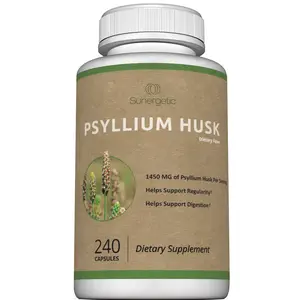 Sunergetic - Psyllium Husk Supplement - Fiber & Colon Support