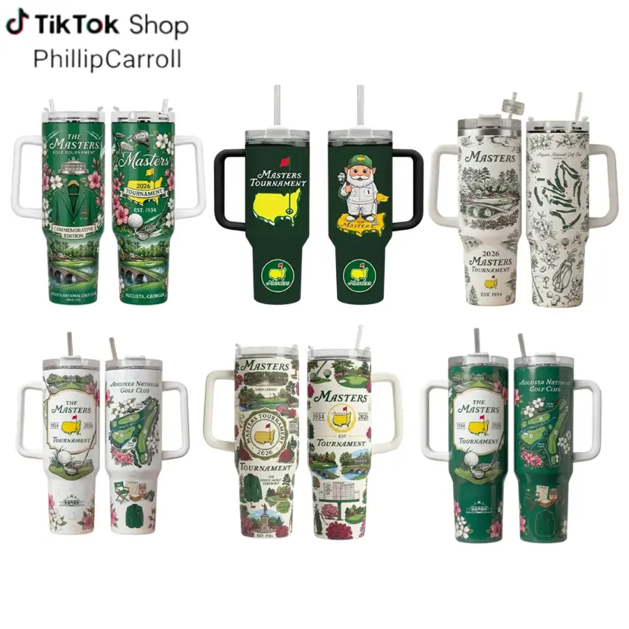 Masters Tournament Golf 2026 Tumbler 40oz 30oz with Handle