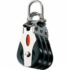 212 MAIN Ronstan Series 20 Triple Ball Bearing Block, 20mm Acetal Sheave, Low Friction, 2-Axis Shackle Head, UV Stable for Dinghy Lines