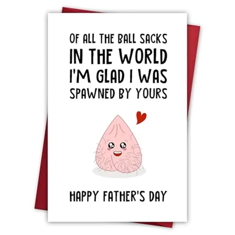 Fathers Day Card, Funny Father's Day Gifts from Daughter & Son & Kids, Unique Best Dad Gifts for Dad Who Wants Nothing/Who Have Everything, Gag Gift for Dads New Fathers Daddy Jokes Gift Ideas