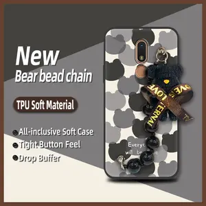 protective case silicone Phone Case For Nokia C3 Black pearl pendant cute Cartoon Skin-friendly feel Dirt-resistant Back Cover Anti-knock Simplicity Waterproof soft case