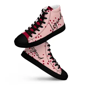 Women’s high top canvas shoes Red/Pink Legend