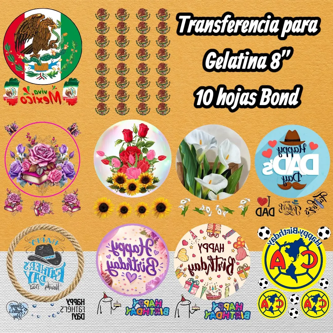 Hoja Bond Transferencia para Gelatina