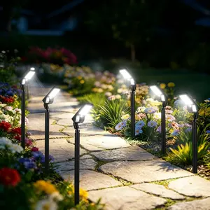 1/2pack,Solar clip on exterior wall lights, induction solar lights, and courtyard solar street light poles are suitable for outdoor street, courtyard, and lawn lighting, beautifying your outdoor space.