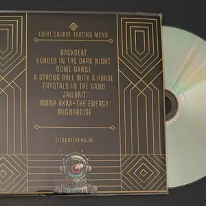 tripperjones.AI EIGHT COURSE LIMITED EDITION CD-ROM - Retro-Futurist Design & Unique Flavor Profile Tracks for Alternative Music Fans