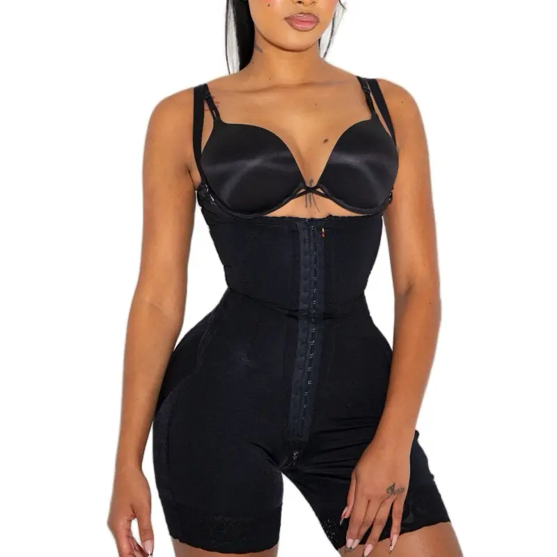 La Faja Coquette Stage 3 Colombian Faja Style Aria Maximum Compression 3 Row Hook Closure Zipper Crotch Shapewear
