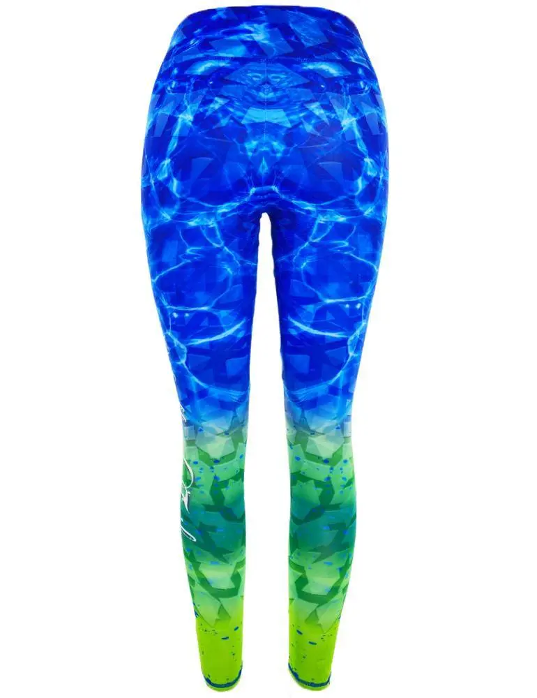 Mahi Mahi Full Length Performance Leggings for Women - UPF 50+ Sun Protection