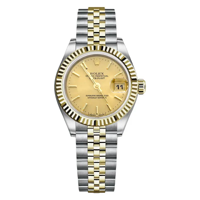 Rolex Ladies Datejust 69173 26mm Automatic Two-Tone Champagne Original Dial Stick Markers WHP041568/WHP041443/WHP042169/WHP042167