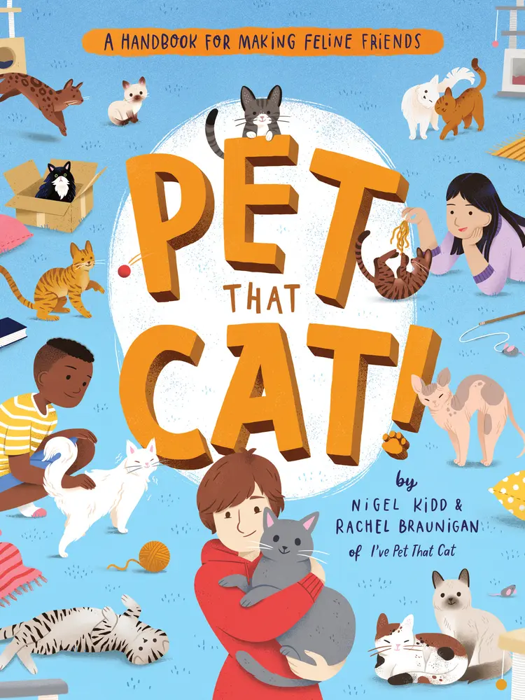 USED Book - Pet That Cat!: A Handbook for Making Feline Friends by Kidd, Nigel (Paperback) - english