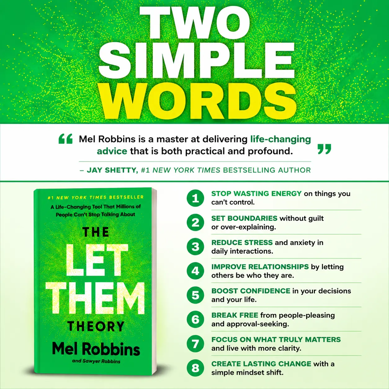 The Let Them Theory by Mel Robbins - #1 New York Times Bestseller, English Book Softcover, Science-Backed Easy-to-Understand Guide, Self-Improvement Life-Changing Tool Focused on What Truly Matters