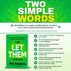 The Let Them Theory by Mel Robbins - #1 New York Times Best, English Regular Edition, Easy-to-Understand Guide, Science-Backed Approach, Self-Improvement Book, Focus on What Truly Matters Self-Care Essential