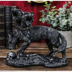 Greek Mythology Guardian 3 Headed Hydra Hound Dogs Of Hades Cerberus Figurine