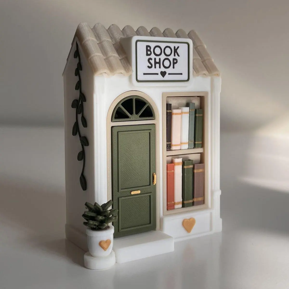 Cozy Book Shop Clicker   - Stress Relief Button Fidget Toy for Book Lovers, Desk Display, Best Gifts for 12 Years Above with Door Click & Click from Door Functionality