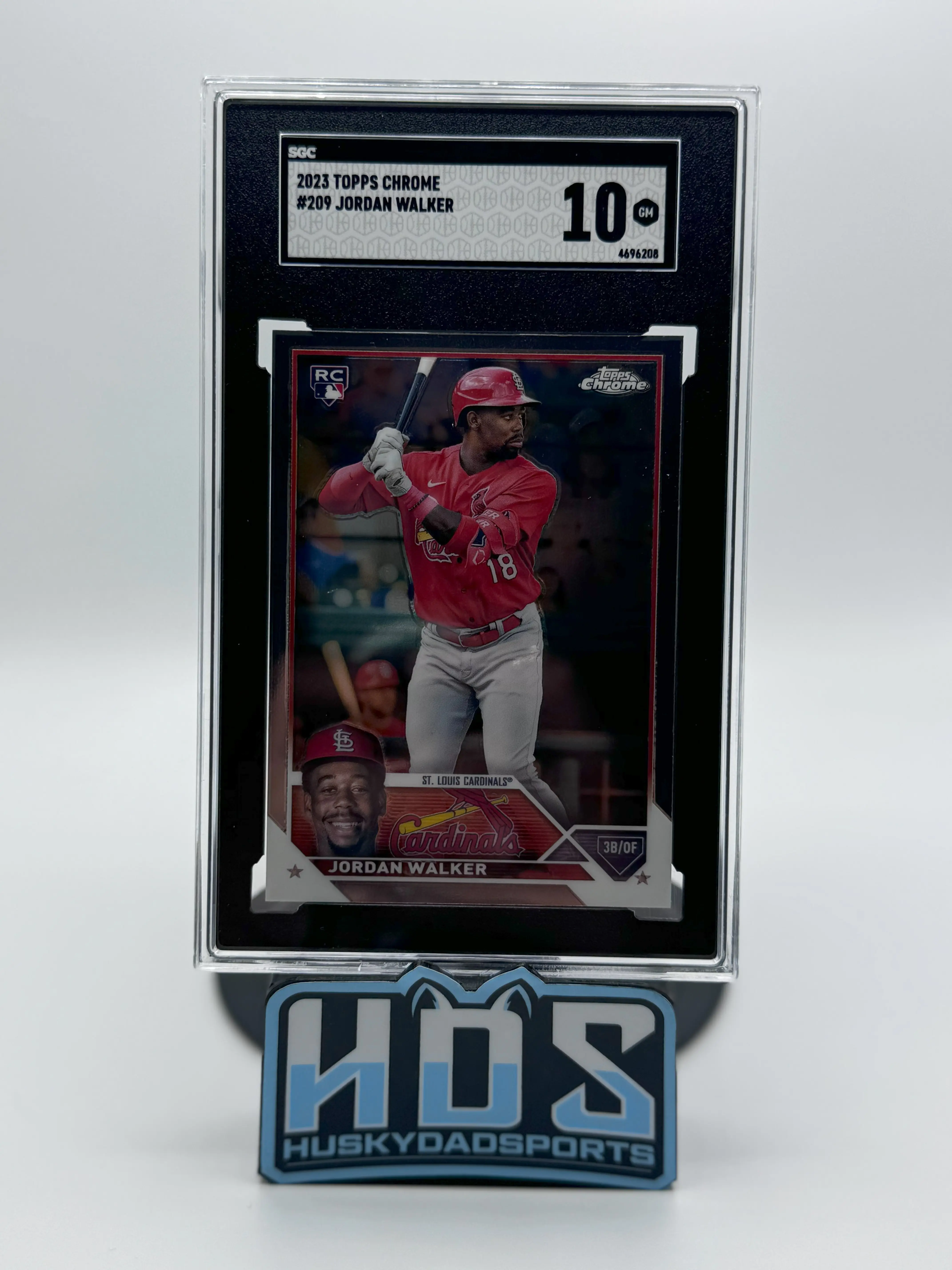 Jordan Walker sgc 2023 Topps Chrome #209 10