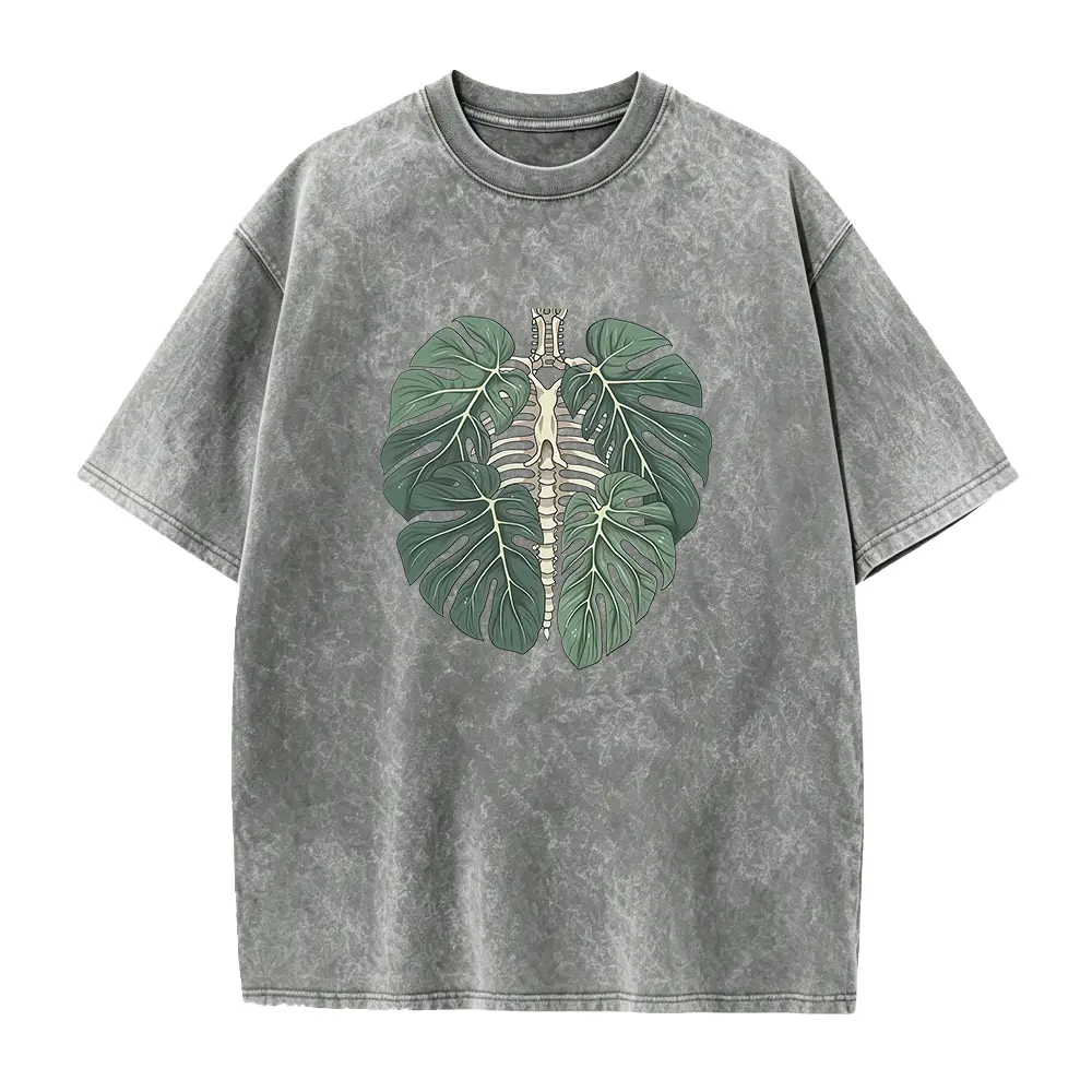 Skeleton Plant Body T-shirt,Unisex Garment-Dyed T-shirt, Plant lover shirt, Plant Gift, Plant Lover Gift, Monstera Tee