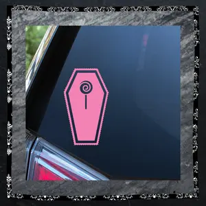 Lollipop Coffin Decal