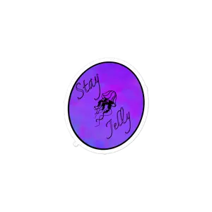 Stay Jelly Jellyfish Bubble-free stickers
