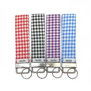 Key Fob - Gingham Check - Limited Edition - Handmade