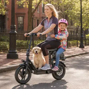 500W Electric Scooter with Seat & Storage – 22MPH, Foldable for Adults & Kids, Perfect for Family Rides ‍‍