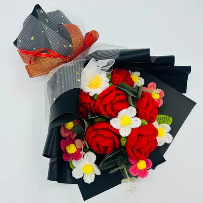 Black and White Snoopy Bouquet TikTok Shop - Main Image