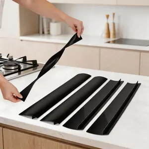 4 Pack Silicone Stove Gap Covers – 21 Inch Heat Resistant Kitchen Gap Filler, Easy Clean Stove Counter Guard, Spill and Crumb Protector pad comfort