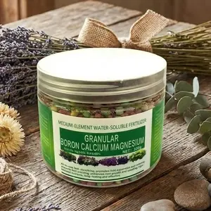 Plant Nutrition Granular Boron Calcium Magnesium Fertilizer 200g, Universal Slow-Release Water-Soluble Trace Elements for Flowers, Vegetables and Agriculture