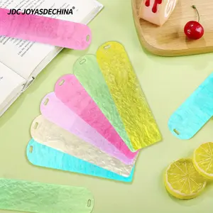18pcs Colorful Acrylic Bookmarks, Blank Loose Powder, Stickers, Convenient Pendants, Book Cards, Decorative Items, Creative Gifts and Festival Accessories
