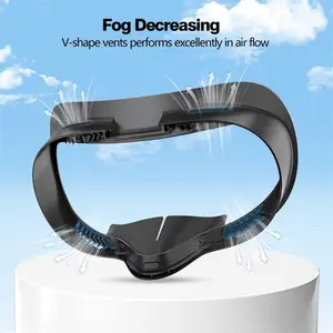 Meta Quest 3s Upgrade Version Three-In-One Mask Cover PU Leather Facial Interface Replacement Pad, Comfortable Fit, Durable Design