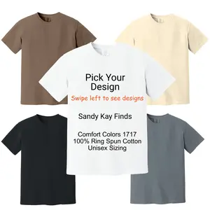 Pick-Your-Design Comfort Color Cotton Tee Shirt Graphic Shirt Menswear Classic Top
