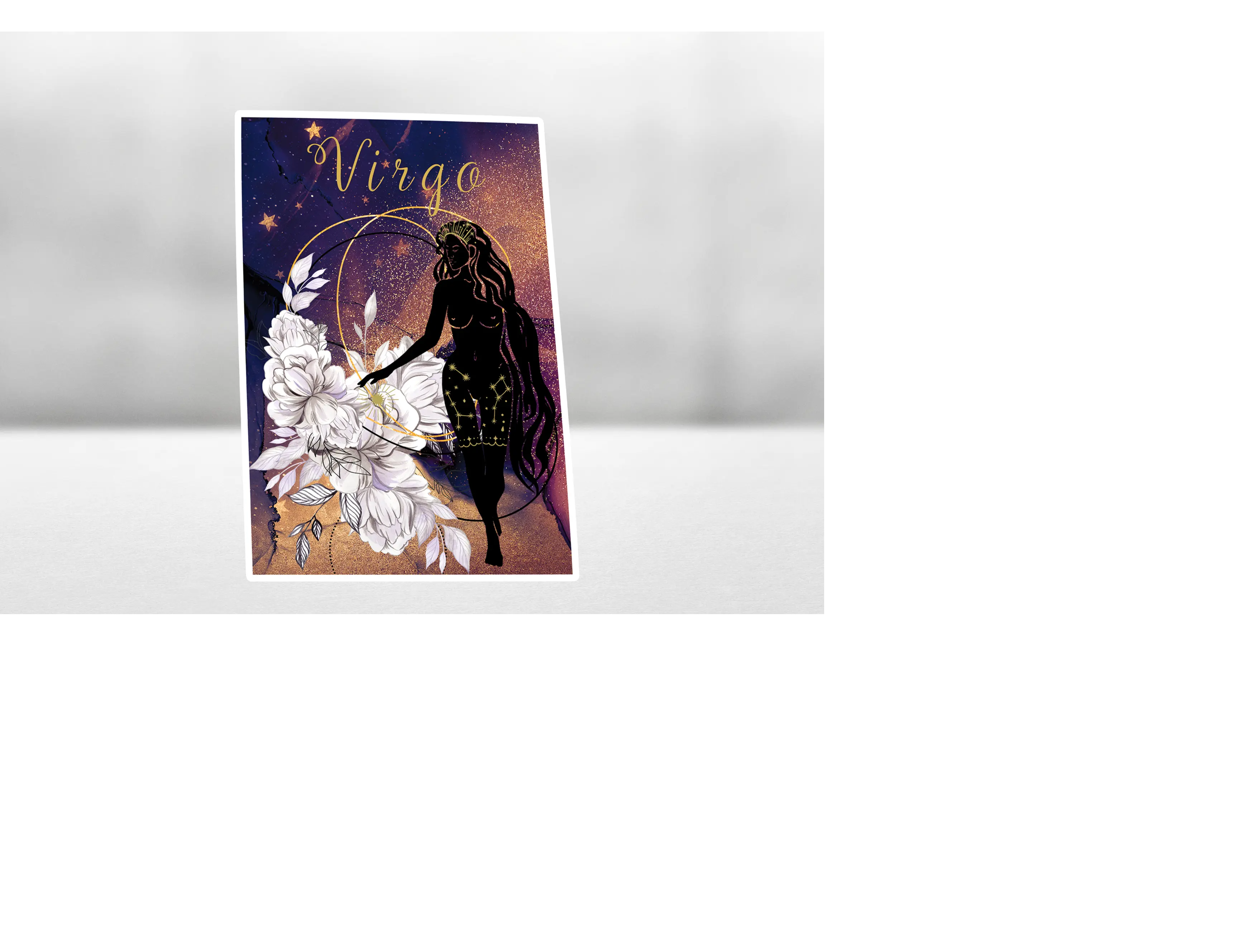 VIRGO Celestial Zodiac Girls Astrology Sticker