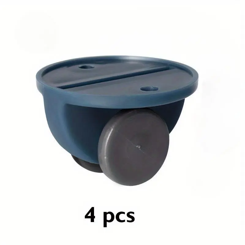 4pcs Self Adhesive Wheels Small Stick On Cricut Wheels Mini Fixed Casters Paste Plastic Universal Pulley Roller Ball Transfer Bearing Casters For Bins Storage Containers Underbed Boxes