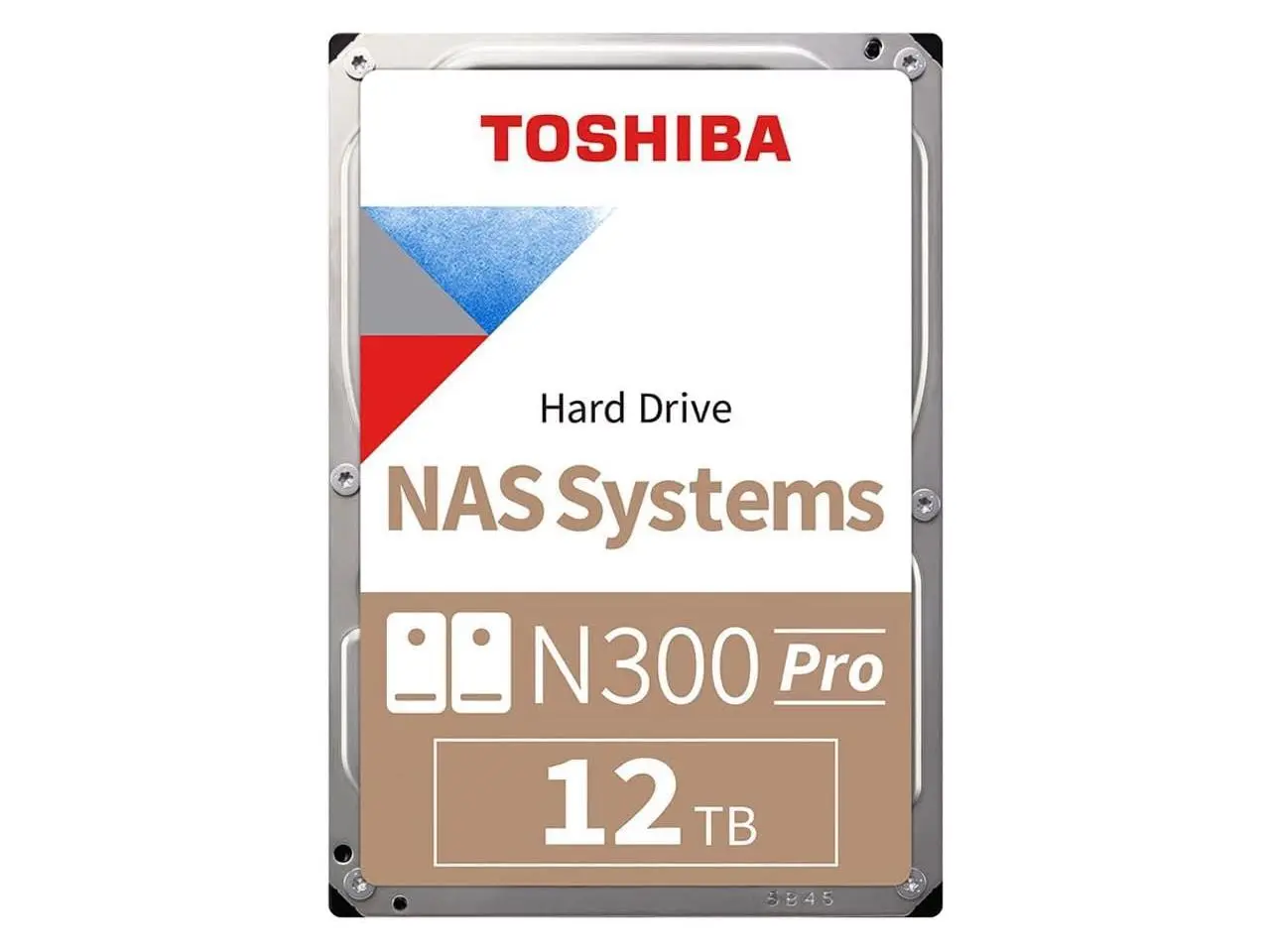 Toshiba N300 Pro 12TB NAS 3.5-Inch Internal Hard Drive - CMR SATA 6 Gb/s 7200 RPM 512 MB Cache - HDWG51CUZSVB