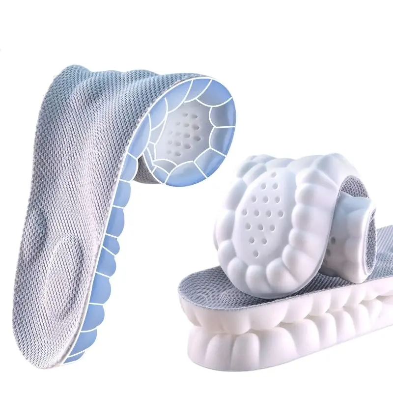 Soft Elastic Breathable Shoe Insoles, 1 Pair Comfortable Sports Insoles, Sweat Absorbent, Lightweight and Soft Insoles for Comfortable and Non Tiring Feet Christmas Gifts