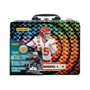 Panini 2025 Excite NFL Football Collectors Chest Trading Cards for Collectors Featuring Patrick Mahomes Josh Allen Jalen Hurts Joe Burrow Plus More (RANDOM PLAYER UNLESS REQUESTED)