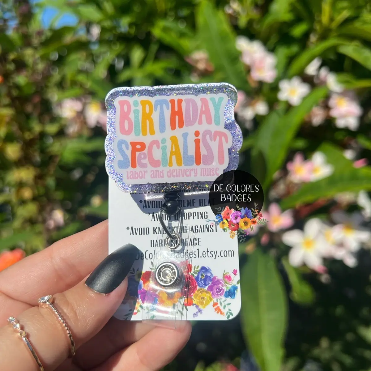 Labor and Delivery Nurse Badge, Birthday Specialist RN Badge, L&D Nurse Badge, Cute Nursing Graduation Gift, Mother Baby, Birthday Specialis