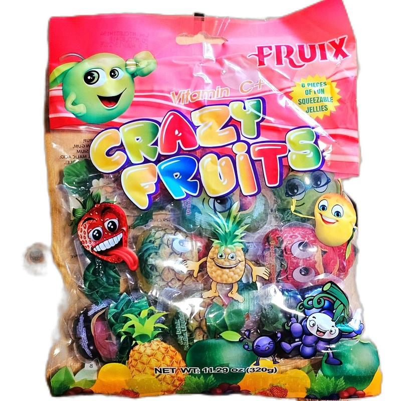 Crazy Fruits Squeezable Jellies 8cnt