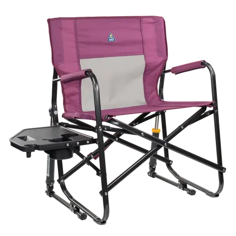 Freestyle Rocker XL Portable Folding Rocking Chair and Outdoor Camping Chair with Side Table